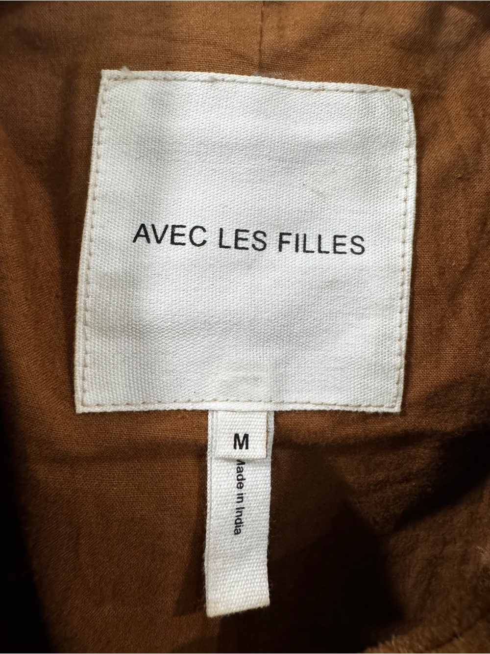 Avec Les Filles Brown Suede Leather Jacket - Picture 4 of 6